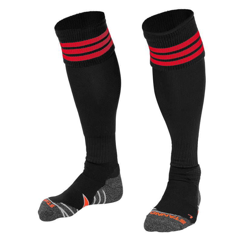 RING SOCKS - Black/Red